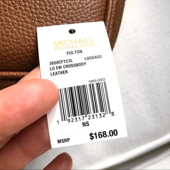 🆕 MICHAEL KORS FULTON CROSSBODY in LUGGAGE! - Picture 7 of 12